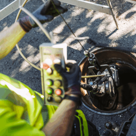 Inspektion av rörsystem med kamera och utrustning