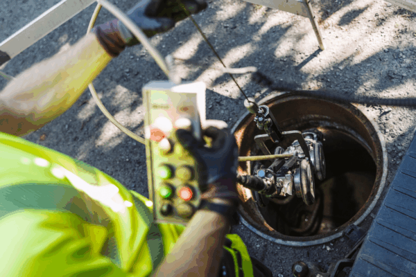 Pipe inspection using camera and specialized equipment
