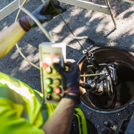 Pipe inspection using camera and specialized equipment